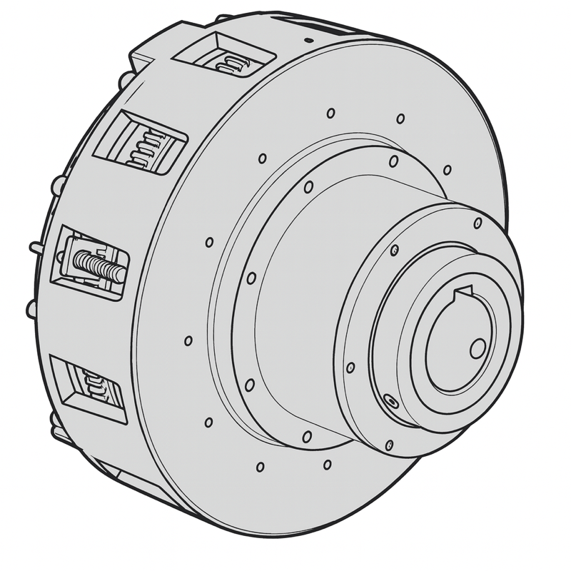Servomotor Brakes technical drawing